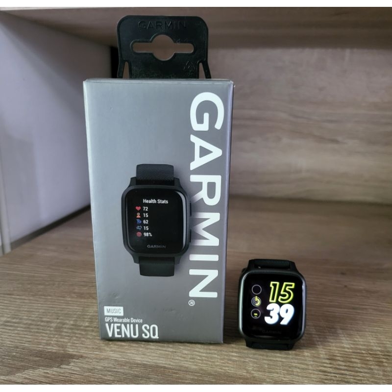 Garmin Venu SQ Music ( สมาร์ทวอทช์ GPS ) ฟังเพลงผ่านนาฬิกา+วัดระดับความเครียดได้ (มือ2)สภาพนางฟ้า🥰