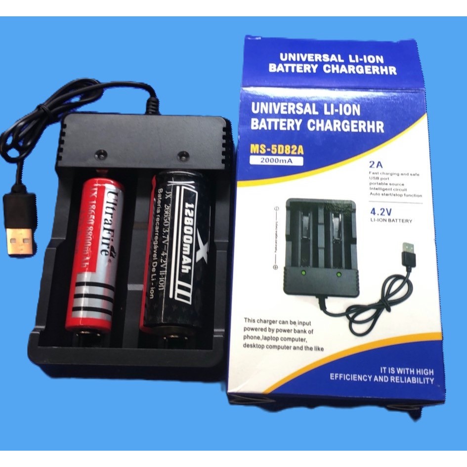 แท่นชาร์จ แบตเตอร์รี่ลิเธียมมี2รุ่นก้อนถ่านชาร์จ Li-ion 18650 Li-ion 26650แบตเตอร์รี่ ที่ชาร์จ