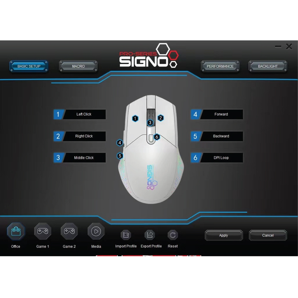 SIGNO RGB MACRO GAMING MOUSE GM-906 เมาส์