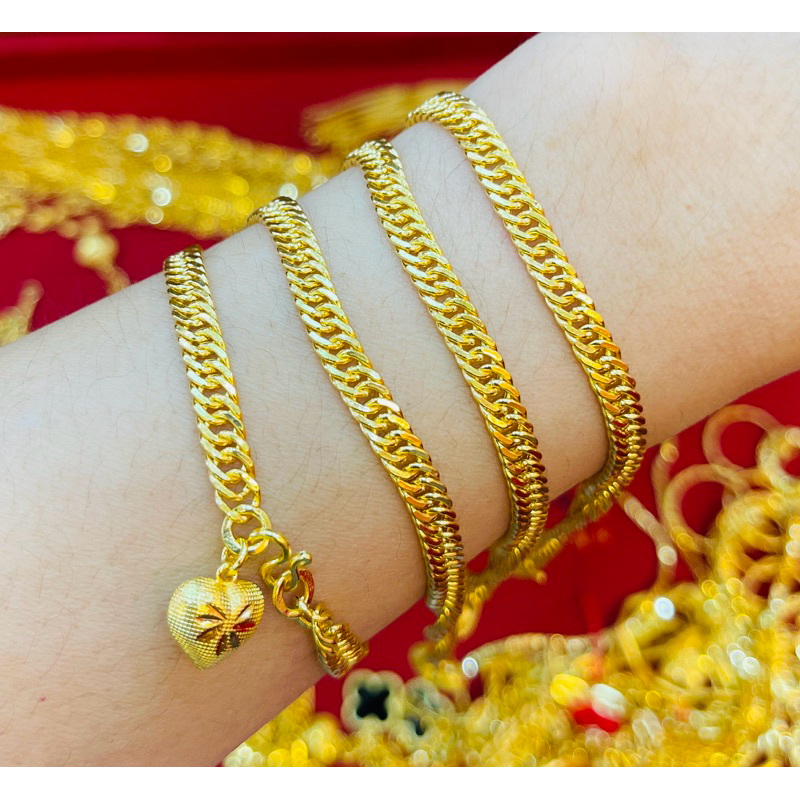 KMDGold สร้อยข้อมือทองแท้1สลึง ลายเลสบิด สินค้าทองแท้  ขายได้จำนำได้ พร้อมใบรับประกัน - รูปที่ 4