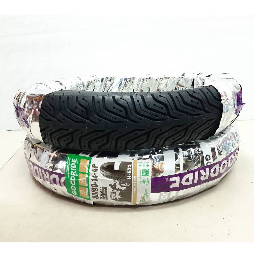 ยางนอก GOODRIDE H571 ลาย CITY TL (ไม่ใช้ยางใน) ขอบ 14