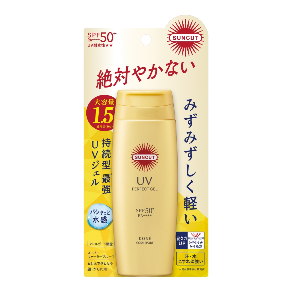 SUNCUT UV PERFECT GEL SPF50+ PA++++ 120 g / ผลิตภัณฑ์ป้องกันแดด เนื้อบางเบาให้ความรู้สึกชุ่มฉ่ำ สำหร
