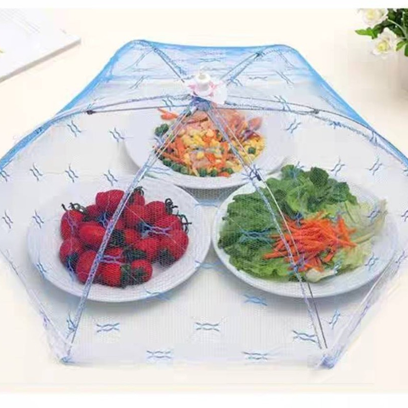 ฝาชีมุ้งพับเก็บได้ มุ้งครอบอาหาร ฝาชีครอบอาหารพับได้#C084