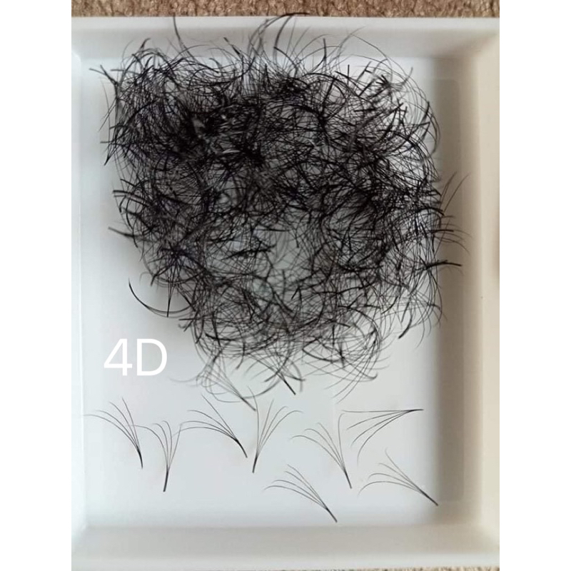ขนตาจับช่อสำเร็จ4D แยกไซส์150ช่อ