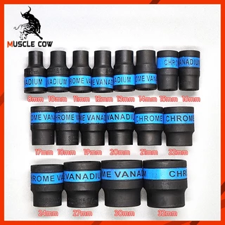 MUSCLE COW ชุดบล็อกประแจ เครื่องมือช่าง ชุดประเเจ ประแจ ชุดบล็อก 24 ชิ้น ขนาด 1/2 จำนวน 24 pcs