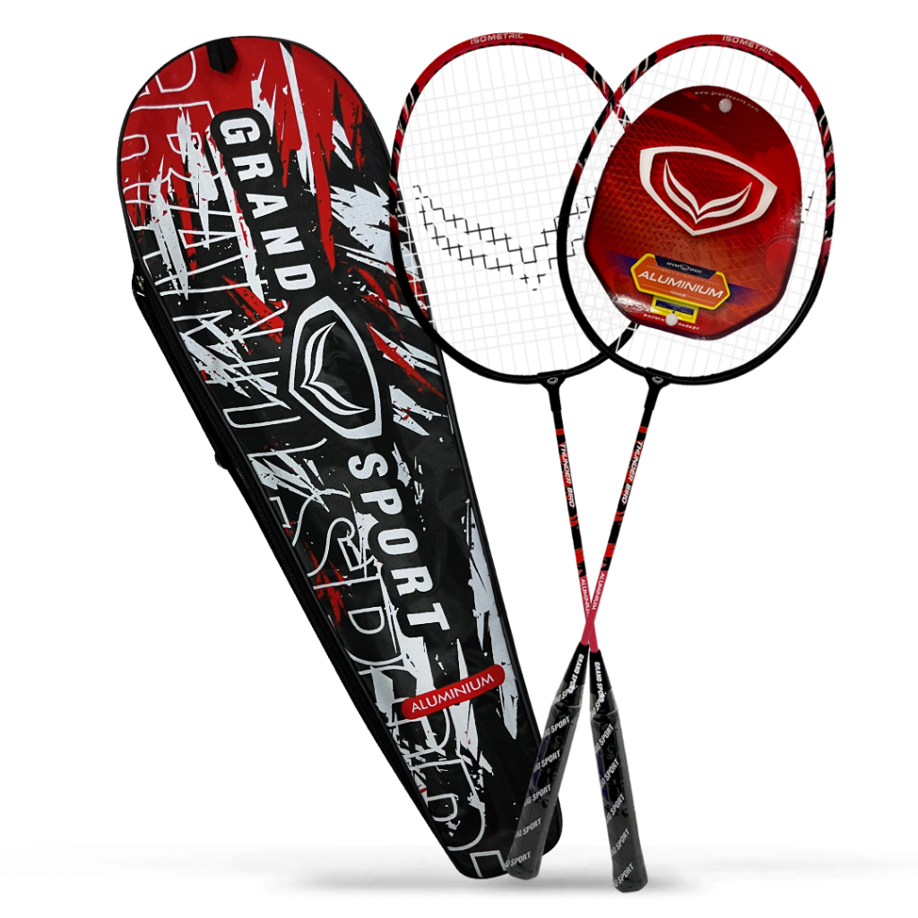 Grand Sport แบดมินตันแพ็คคู่ ALU #THUNDER BIRD (ซองดำแดง) รหัส : 372116
