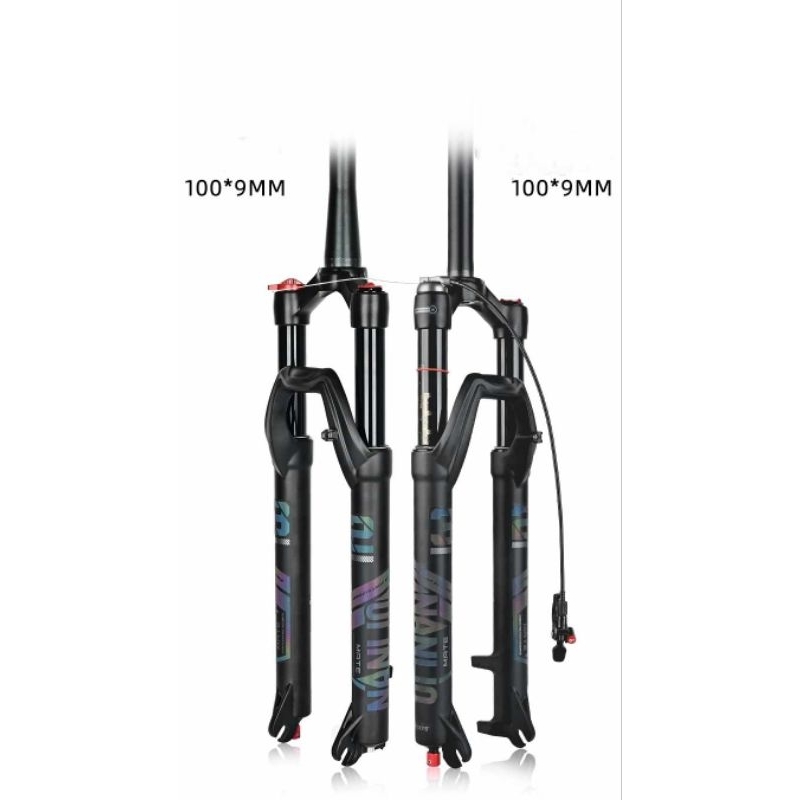 โช๊คเสือภูเขา โช๊คลม NANLIO แกน 9mm/15mm ขนาด 26" / 27.5" / 29"