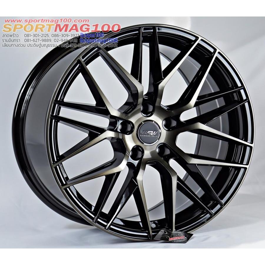 ล้อแม็กซ์ SSW Vorsteiner S348 สีดำแลคชา 8-17นื้ว 5รู114 ET38 [21116]