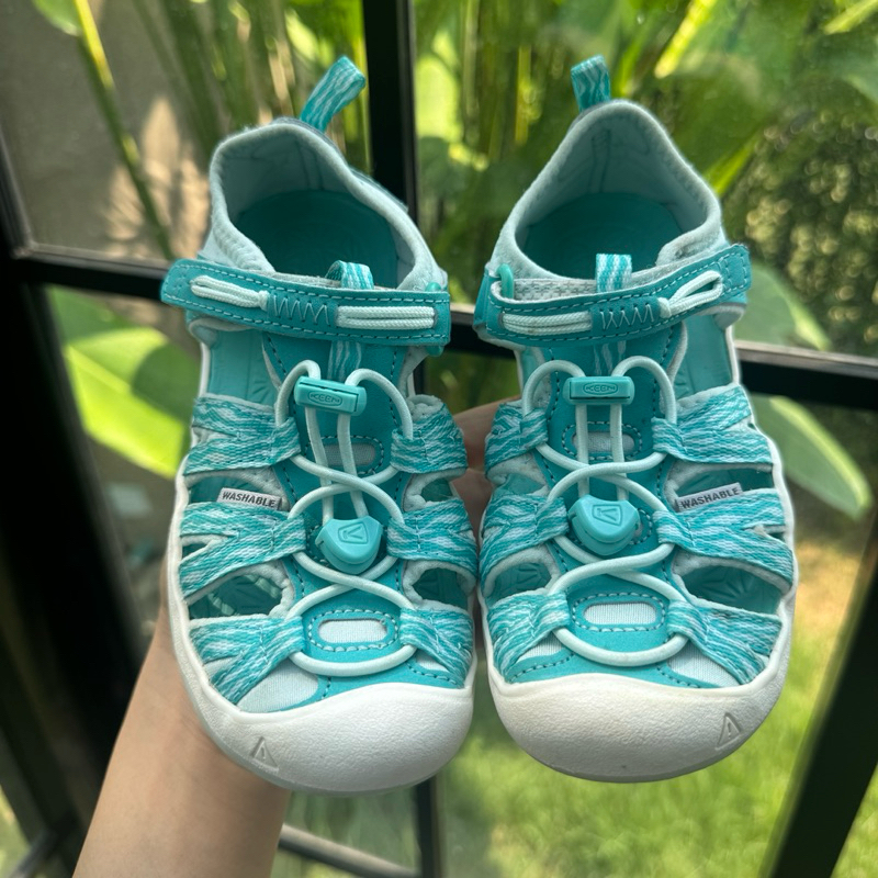 Keen-Kids Moxie Sandal 1026285 Waterfall/Blue Glass รองเท้าเด็กมือสองของแท้ไม่มีกล่อง