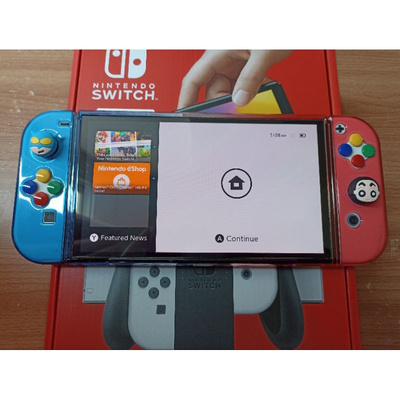 (ครบกล่อง) เครื่อง Nintendo Switch Oled สีขาว มือสอง สภาพ 95% ประกัน Synnex ถึง 07/2024