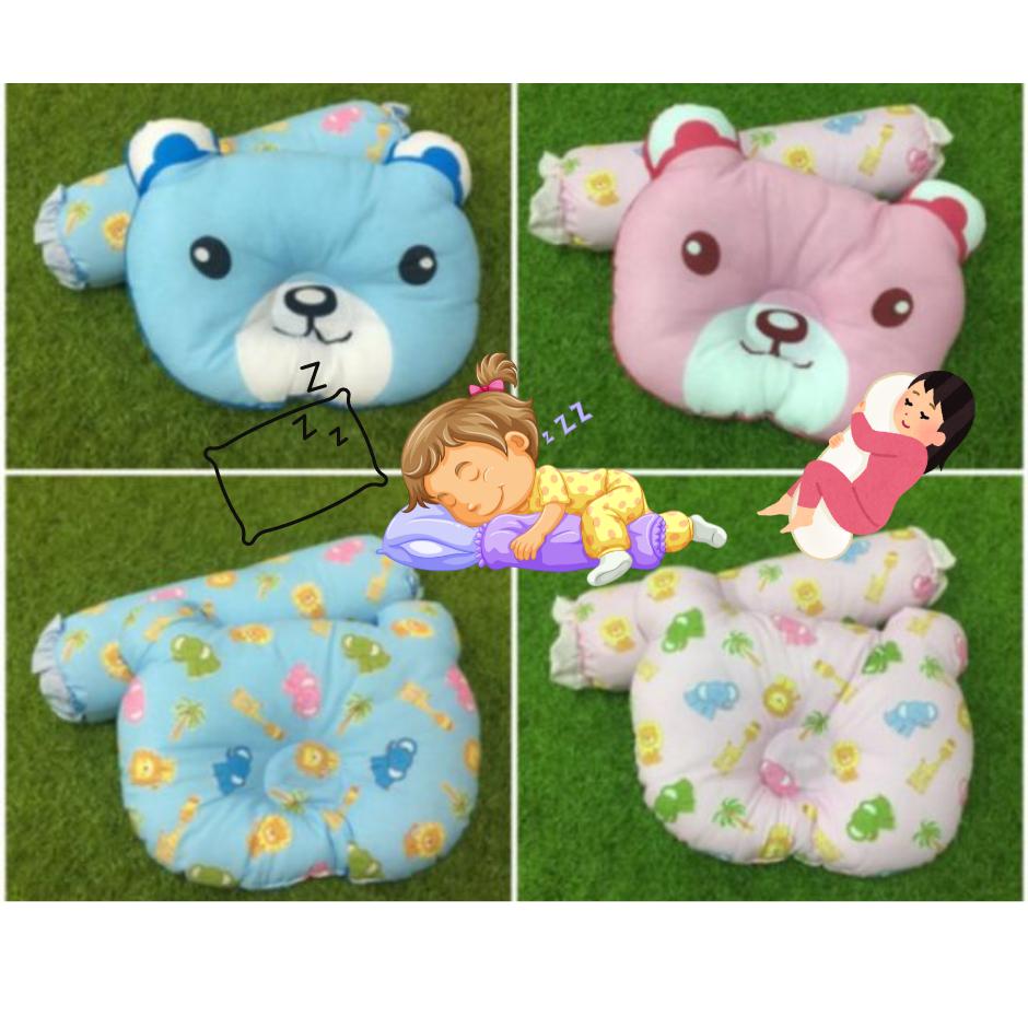 หมอนหลุมเด็ก+หมอนข้าง Attoon สกรีนลายหมีน้อยน่ารัก