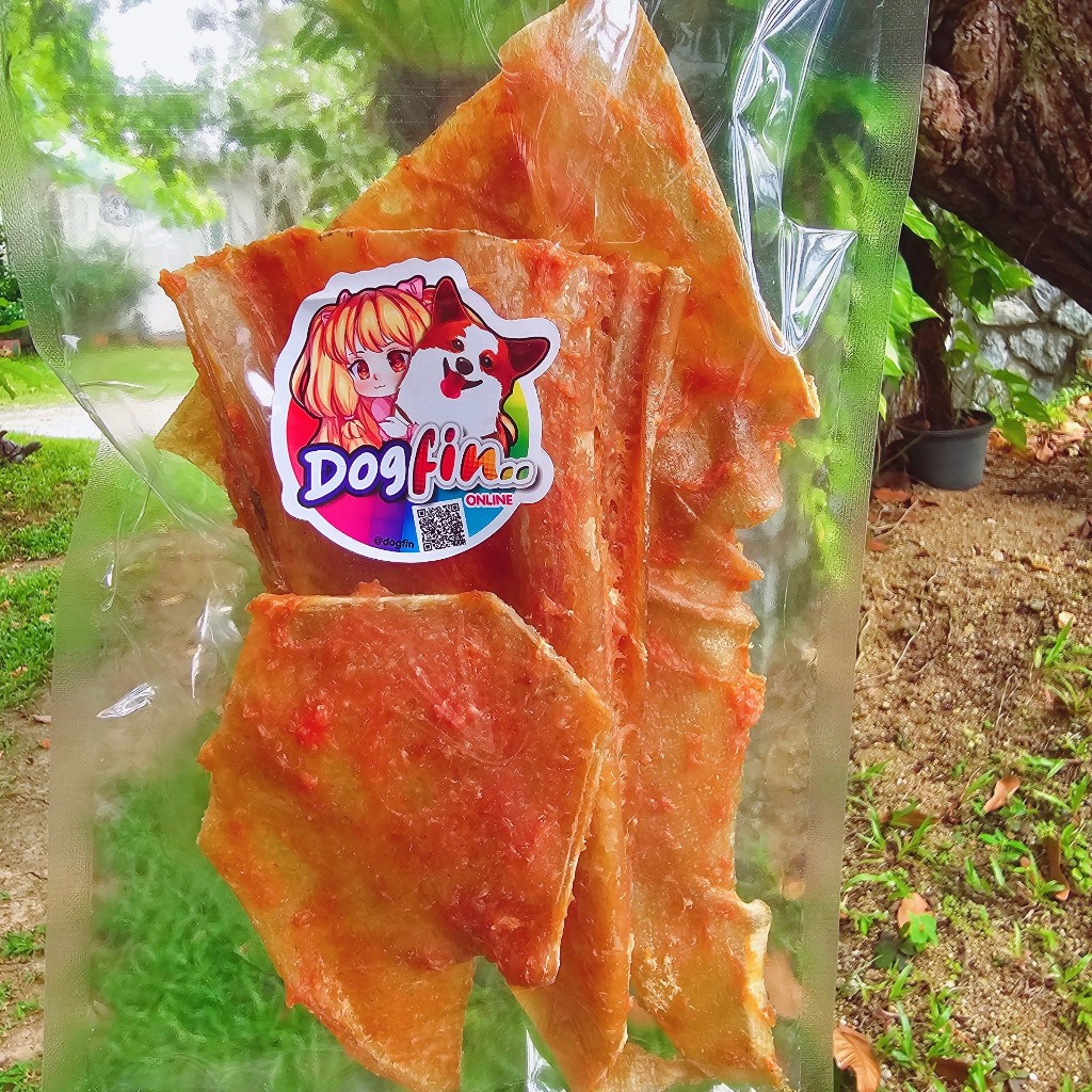 Dogfin (ด็อกฟิน) หนังแผ่นคลุกไก่/หนังแผ่นคลุกตับ ขนมสำหรับสุนัขทุกสายพันธุ์ - รูปที่ 2