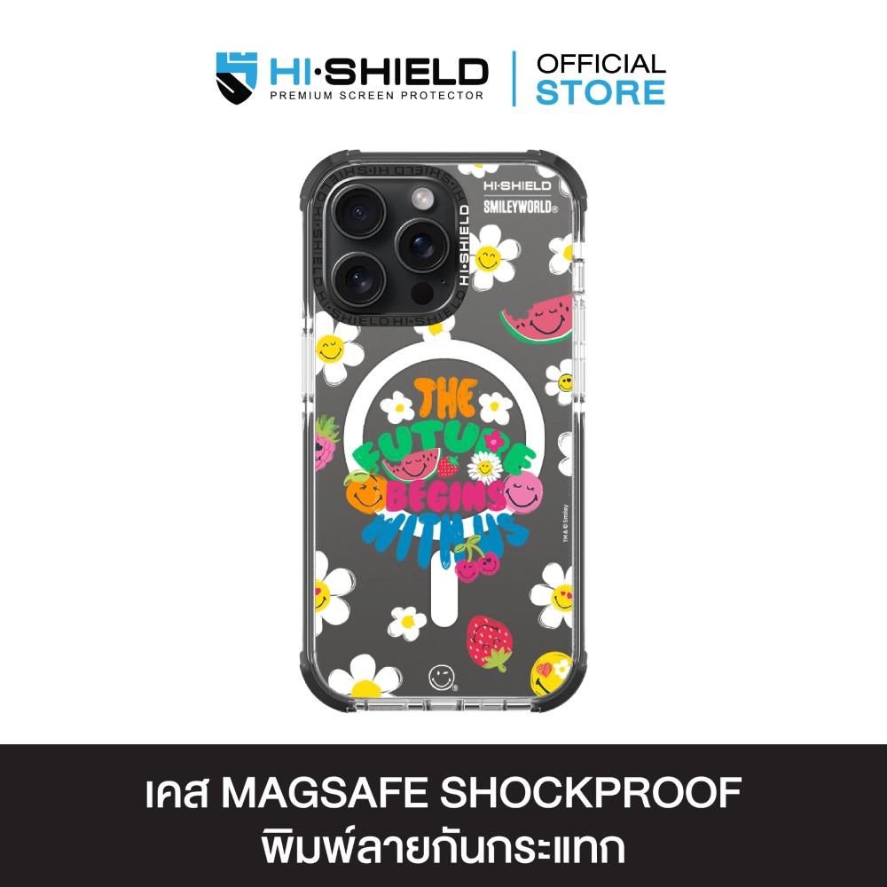 HI-SHIELD Magsafe Shockproof Case รุ่น Happy Smile8 [iPhone17/iPhone16/iPhone15/iPhone14] - เคสแม่เห
