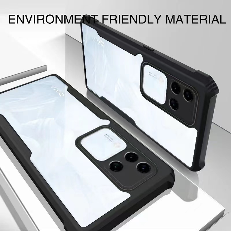 เคสขอบสี หลังใส สำหรับVivo V30 Pro เคสกันกระแทก V30Pro ราคา ถูกที่สุด ดีลบีเคเค แกลเลอรีภาพที่ 6