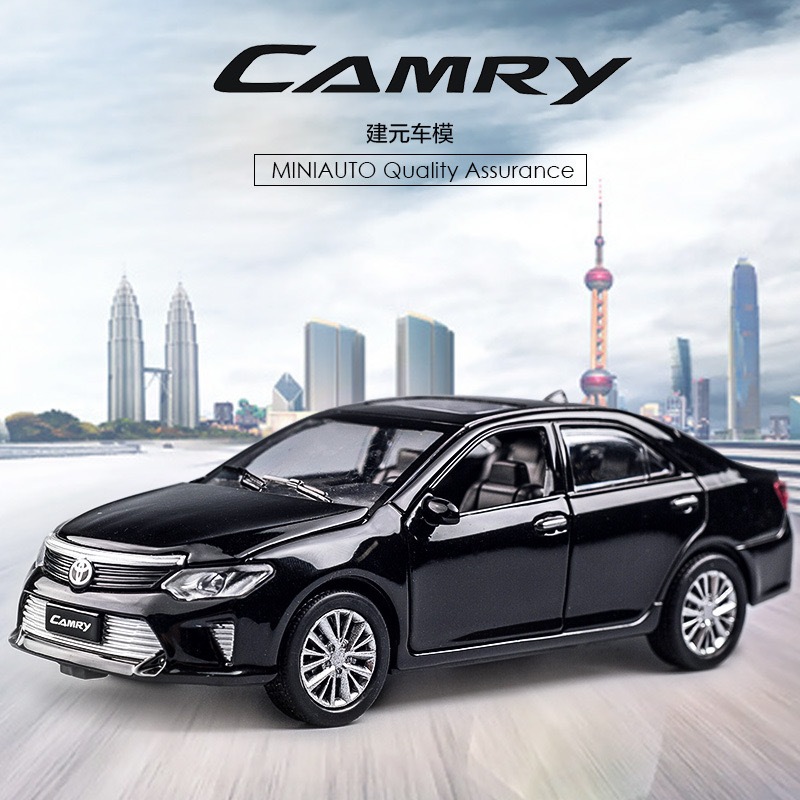 สินค้ามาใหม่ โมเดลรถยนต์ Toyota Camry 1:32 ทำด้วยเหล็กอัลลอย มีเสียง มีไฟ ประตูเปิดได้ทุกบาน ฝากระโป