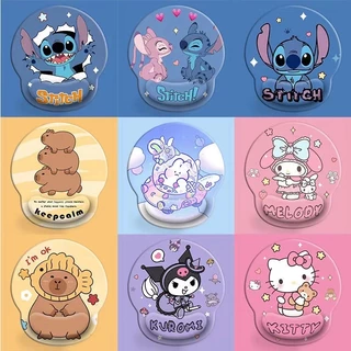 🔥พร้อมส่ง🔥 แผ่นรองเมาส์ซิลิโคน พร้อมซิลิโคนรองข้อมือ ลายการ์ตูนน่ารัก
