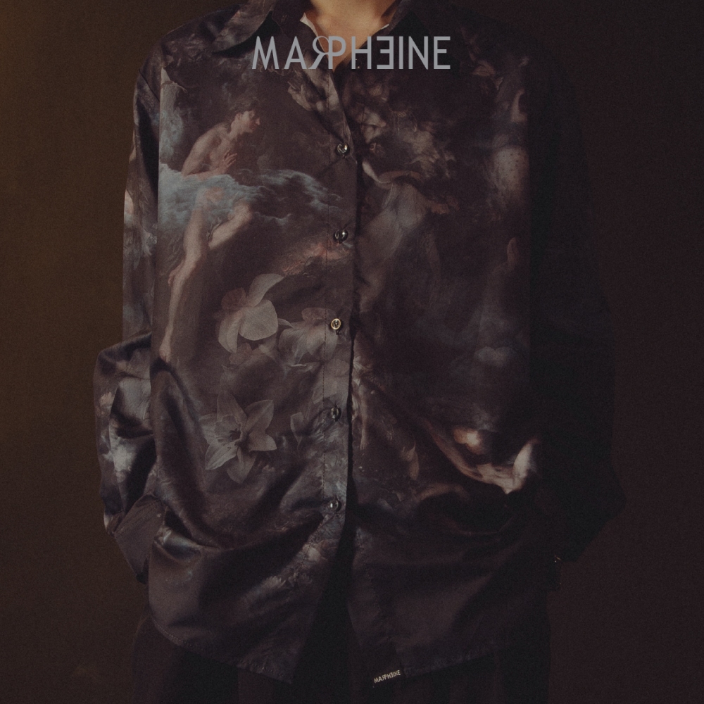 MARPHEINE | Narcissus fate Shirt  เสื้อเชิ้ตแแขนยาว [ST-NAR01] Grey