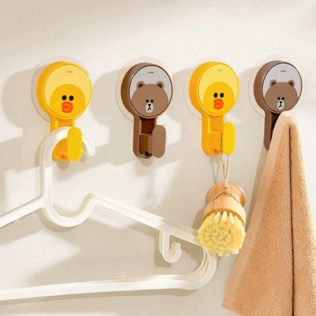 พร้อมส่ง✅ ที่แขวนของติดผนังไลน์เฟรนด์ Linefriends