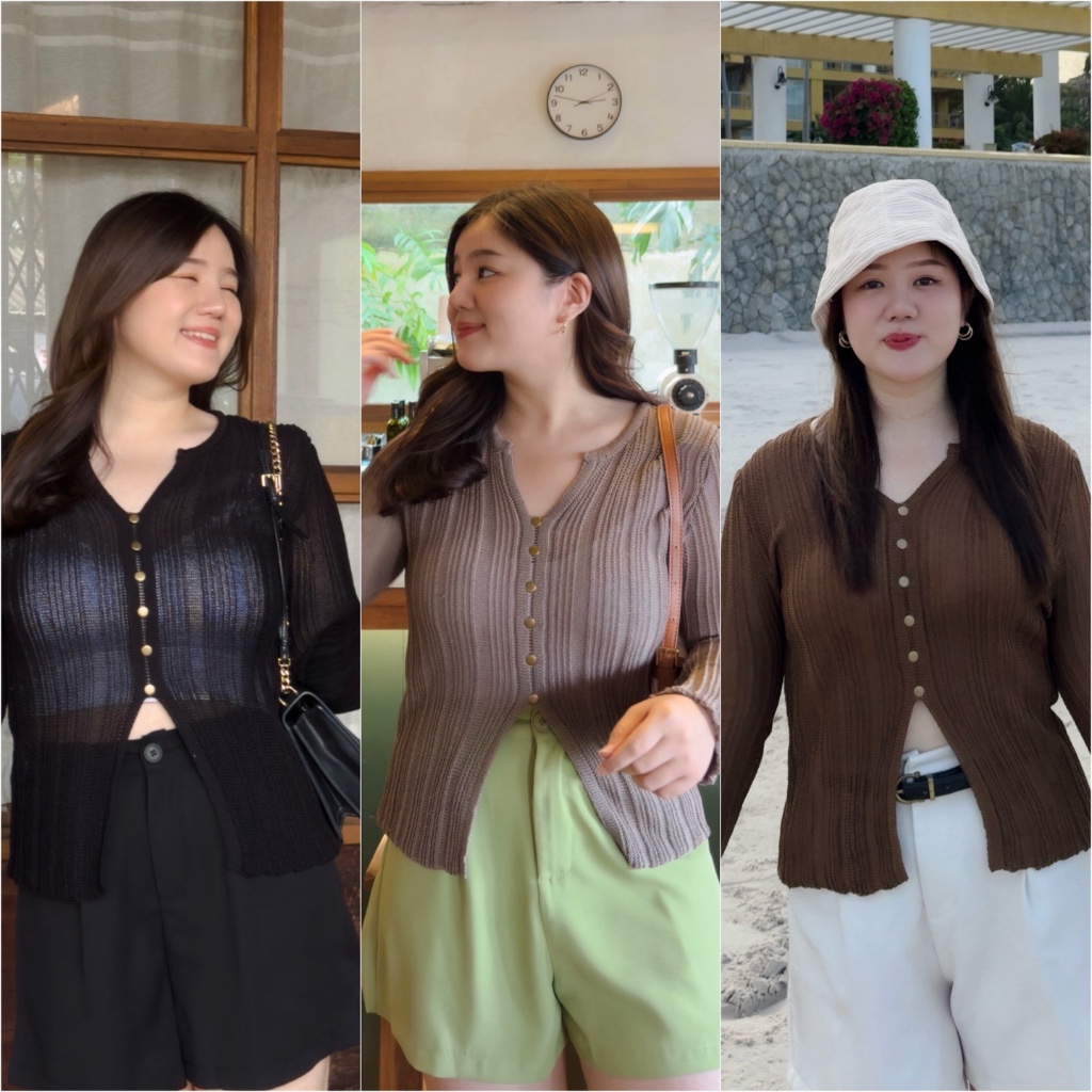 ( อกถึง 44”) Front Split Top เสื้อสาวอวบ