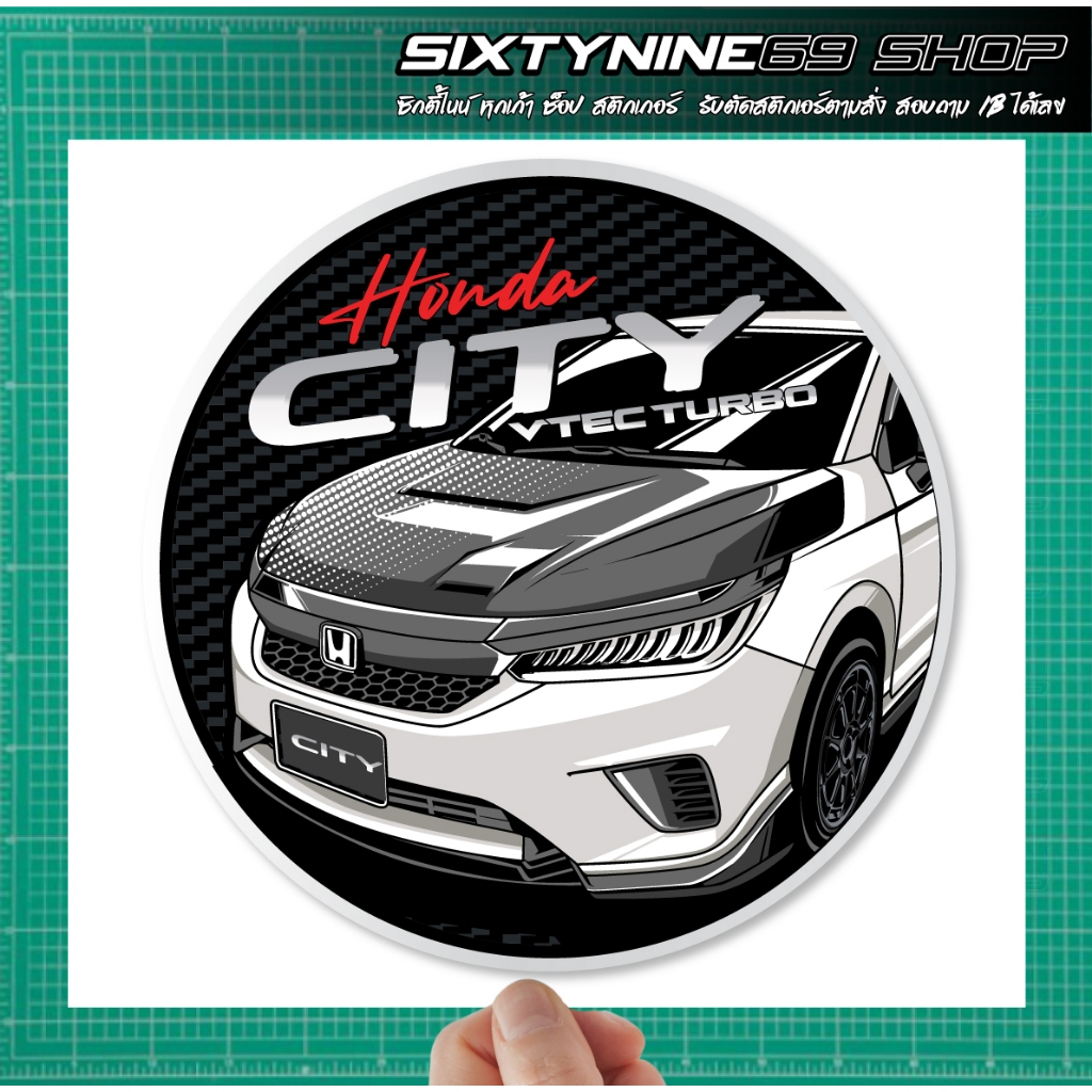 CITY  honda CITY Turbo สติกเกอร์แต่งรถ สติกเกอร์ JDM