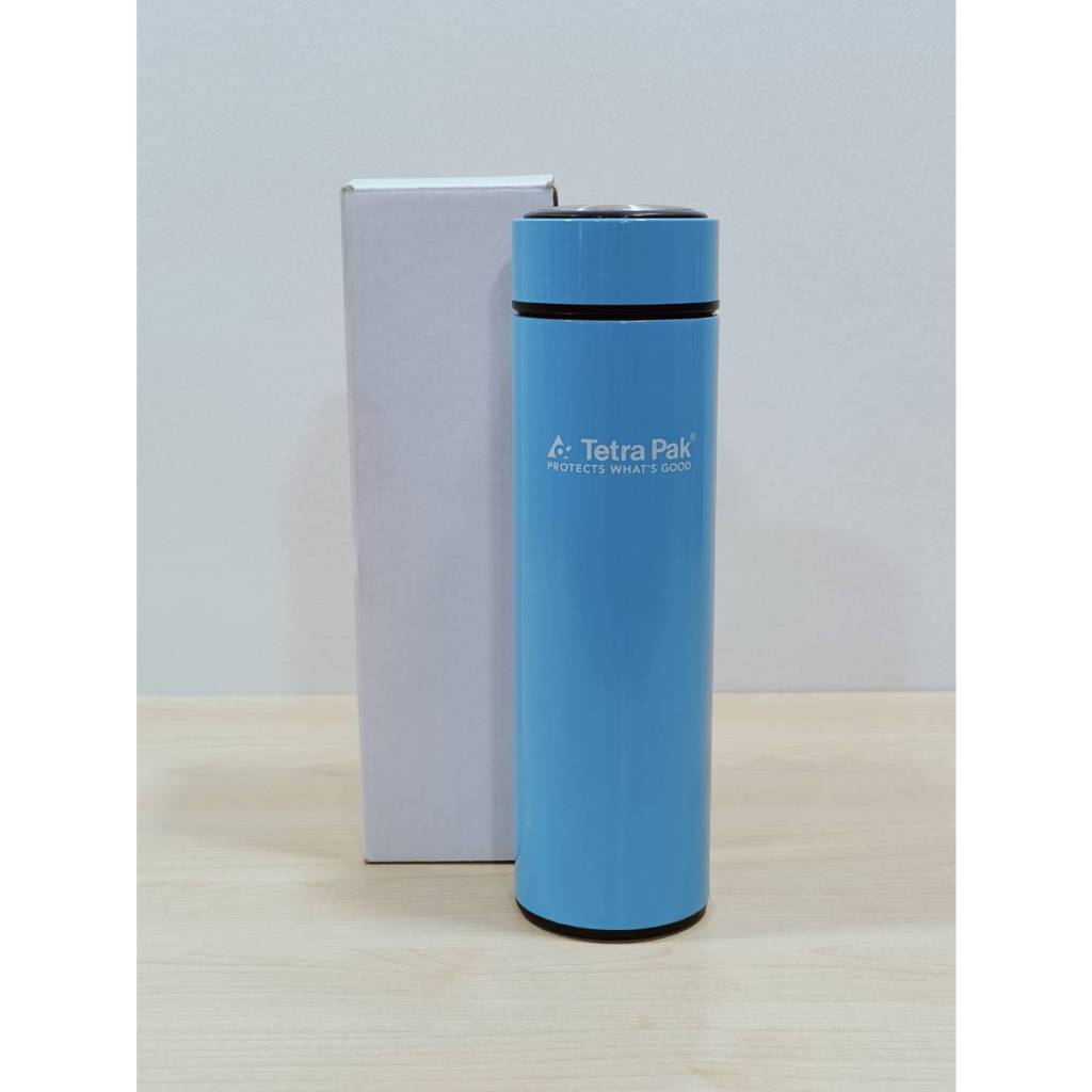 [พร้อมส่ง/มือหนึ่ง] กระบอกน้ำสแตนเลสเก็บร้อนเย็น 450 ml. โลโก้ Tetra pak พรีเมียม
