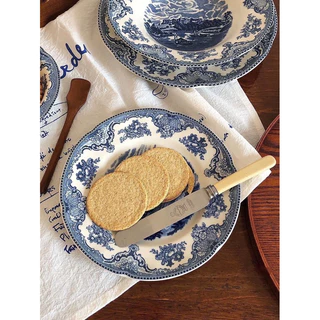 พร้อมส่ง!! จานเซรามิค Johnson Brothers The Old Britain Castles Blue 💫 สวยเลอค่าในราคาที่จับต้องได้