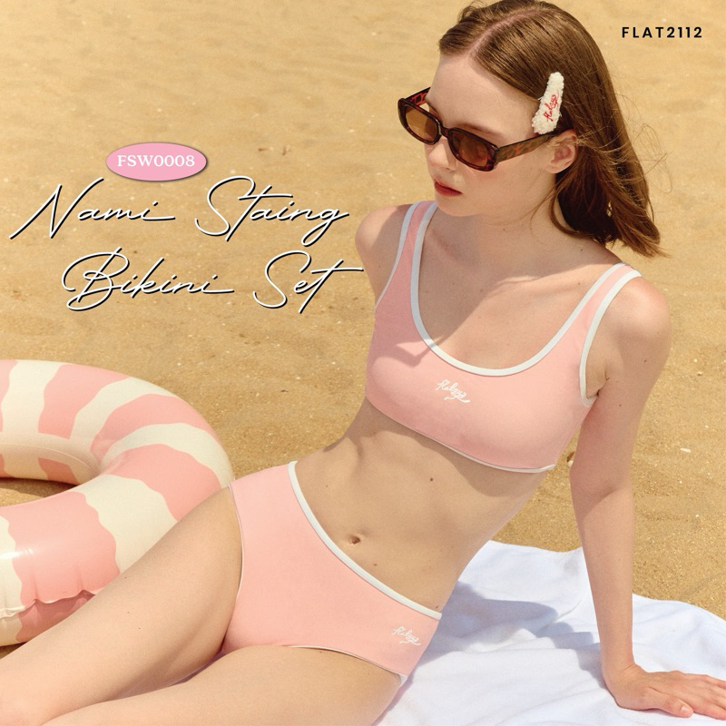 FLAT2112 FSW0008 : NAMI STRING BIKINI SET บิกินี่ ชุดว่ายน้ำ