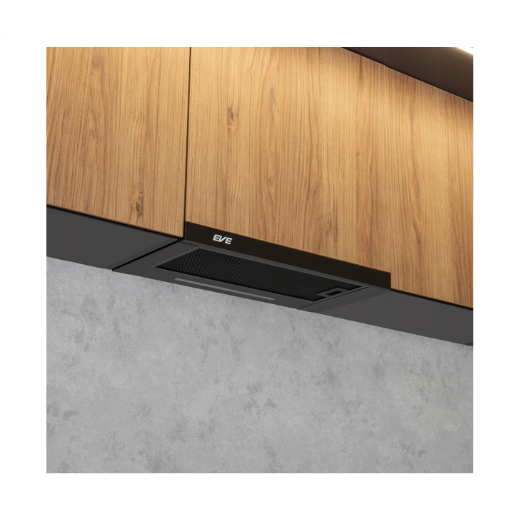 (Eve) เครื่องดูดควันสีดำแบบฝังรางเลื่อน รุ่น HS-BKT62C-60 + เตาไฟฟ้าเซรามิค 2 หัว แบบฝัง HB30-2CEMSC ฟรี แผ่นกรองคาร์บอน รูปที่ 4