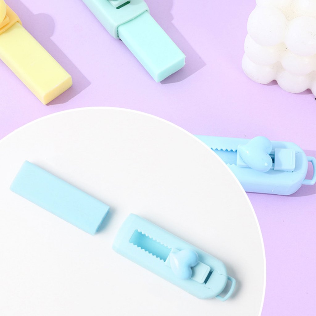 Bacon - ยางลบ แบบแท่ง เปลียนไส้ได้ สีพาสเทล ยางลบดินสอ