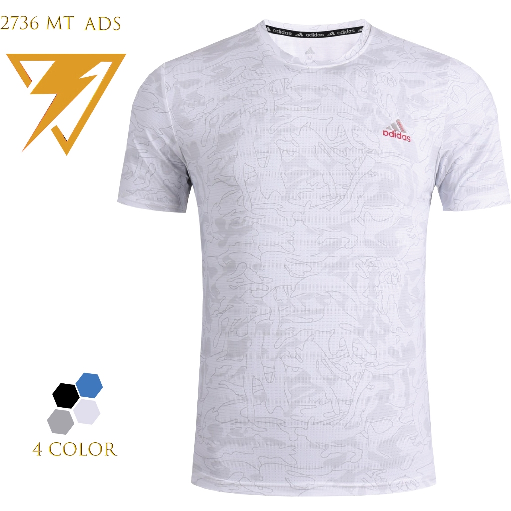 เสื้อกีฬาออกกำลังกาย เนื้อผ้าดี (ผ้าลื่น) พร้อมส่ง รุ่น 2736