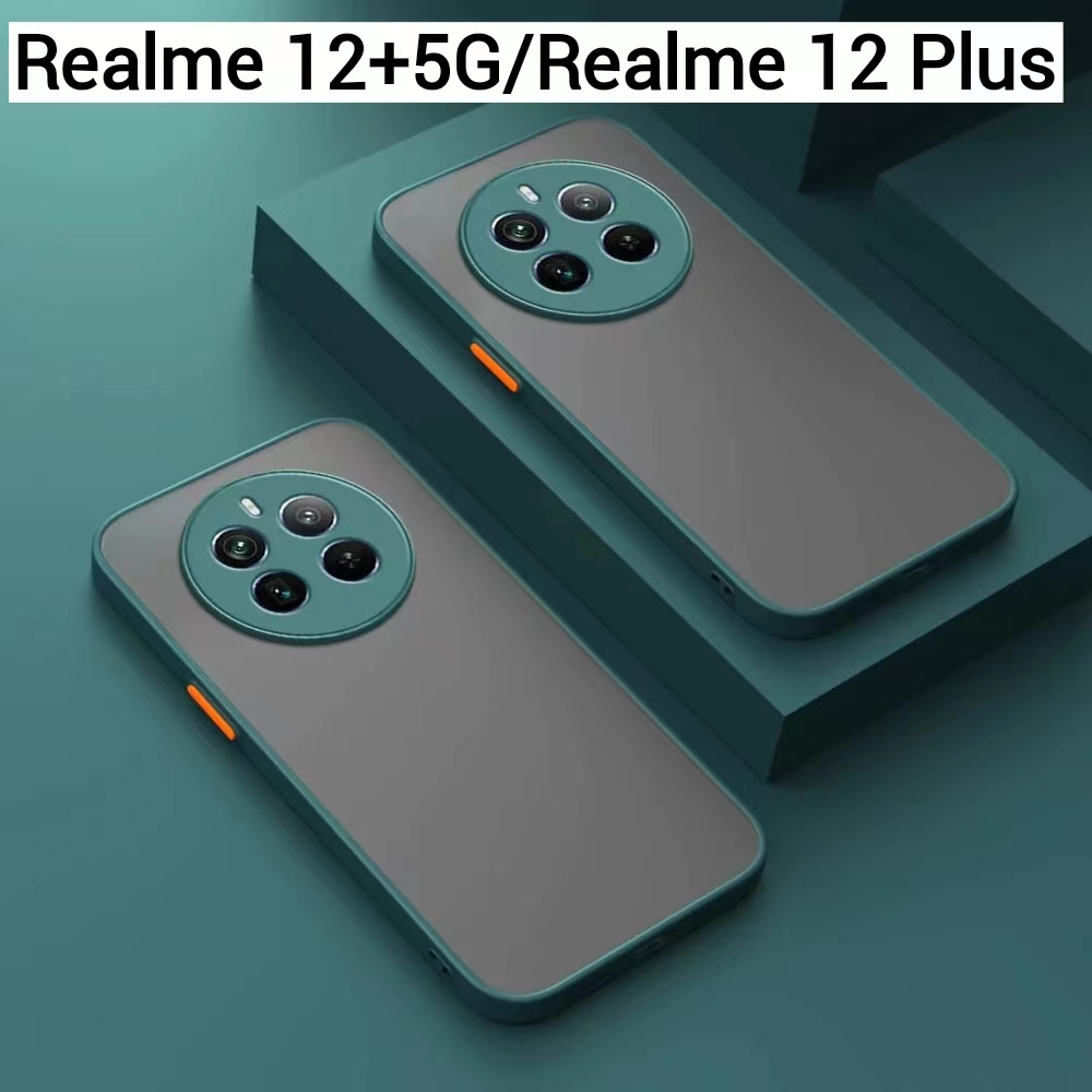 Realme 12X 5G/Realme 12 Pro 5G/Realme 12Pro+5G/Realme12 5G/Realme 12 Plus 5Gเคสขอบนิ่มหลังแข็งขุ่นคล