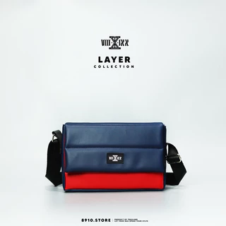 (มีสีใหม่) LAYER 9" มี 8 สี แบรนด์ 8910 กระเป๋าหนัง สะพายข้าง ทรงนวมหนา ใส่ ipad mini แบรนด์ไทย หนังกันน้ำ