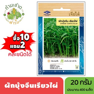 เจียไต๋ (ซื้อ10แถม2) เมล็ดพันธุ์ ผักบุ้งจีนเรียวไผ่ ขนาด20กร…