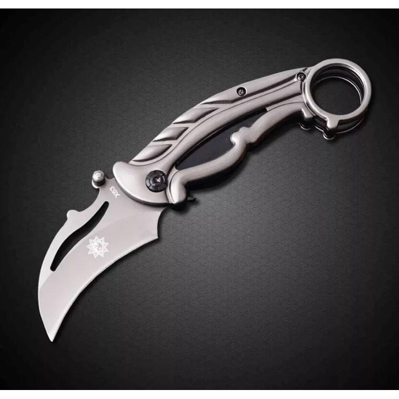 🦑 Derespina Karambit Folding Hunting Knife no.X63