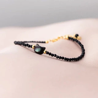 🐱แหวนแมว ข้อมือหินแมว🐱 น่ารักสุดๆ ใส่แล้วปัง เสริมดวง ข้อมือหิน แหวน เครื่องประดับ สายมู มูเตลู