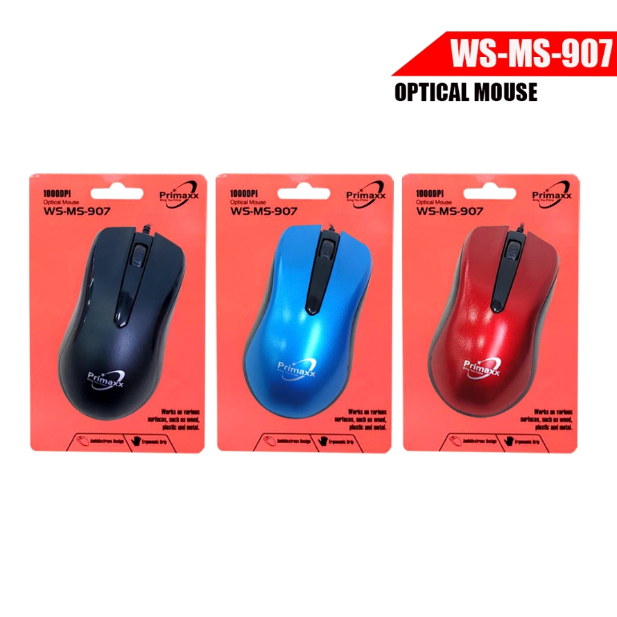 Primaxx WS-MS-907 MOUSE Optical USB เมาส์