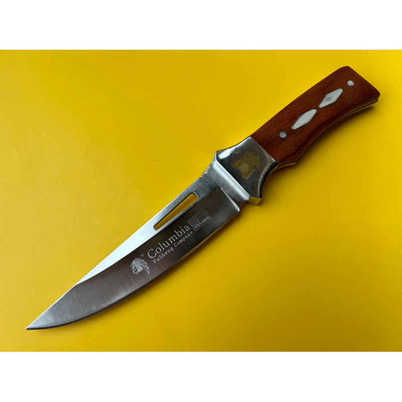 🦁 Columbia Fixed Blade Hunting Knife USA 🇺🇸 SABER no.K309B