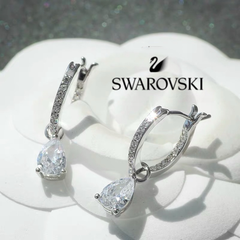 สินค้าพร้อมส่งในไทย ของแท้100% Swarovski ของแท้ ต่างหู Swarovski Swarovski ต่างหู ผู้หญิง เครื่องประดับ ของขวัญ