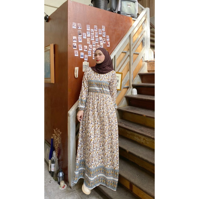 Bohemian dress เดียวลายมีเชิง