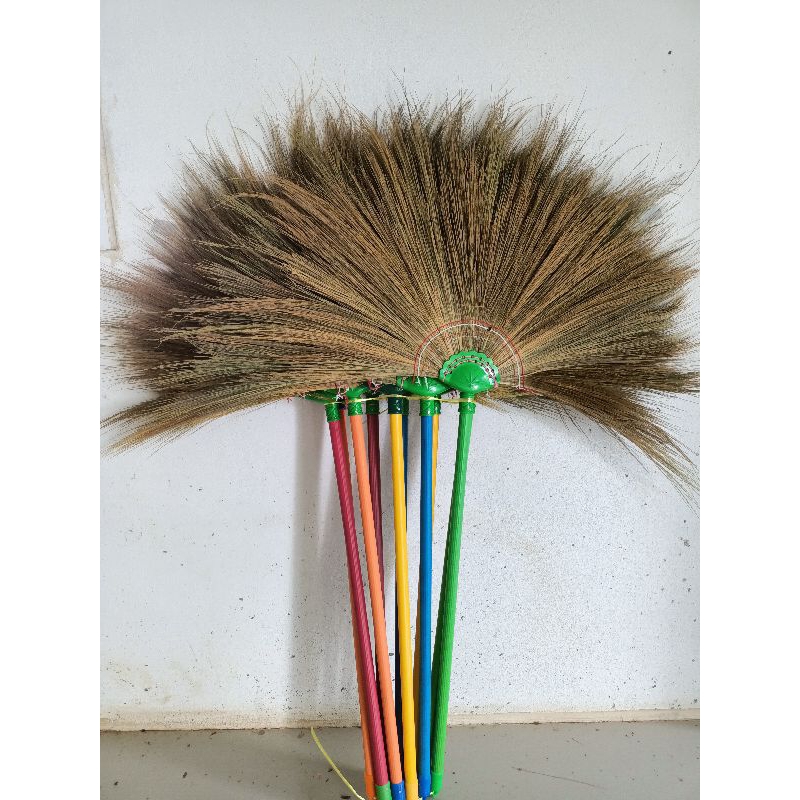 ไม้กวาดด้ามพลาสติก 5 ด้าม