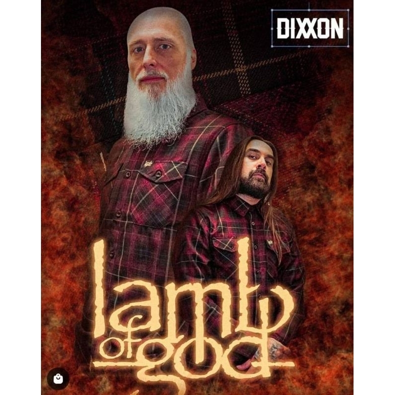 DIXXON X LAMB OF GOD เสื้อ​เชิ๊ต​แขน​ยาว​