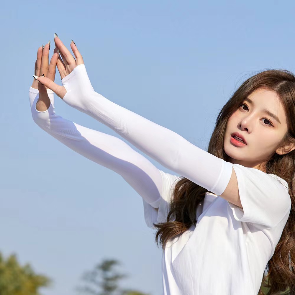 30g-40gปลอกแขนน้ำแข็งป้องกันแสงแดดฤดูร้อนถุงมือปั่นจักรยานกีฬากลางแจ้งสำหรับผู้ชายและผู้หญิง ราคา ถูกที่สุด ดีลบีเคเค แกลเลอรีภาพที่ 5