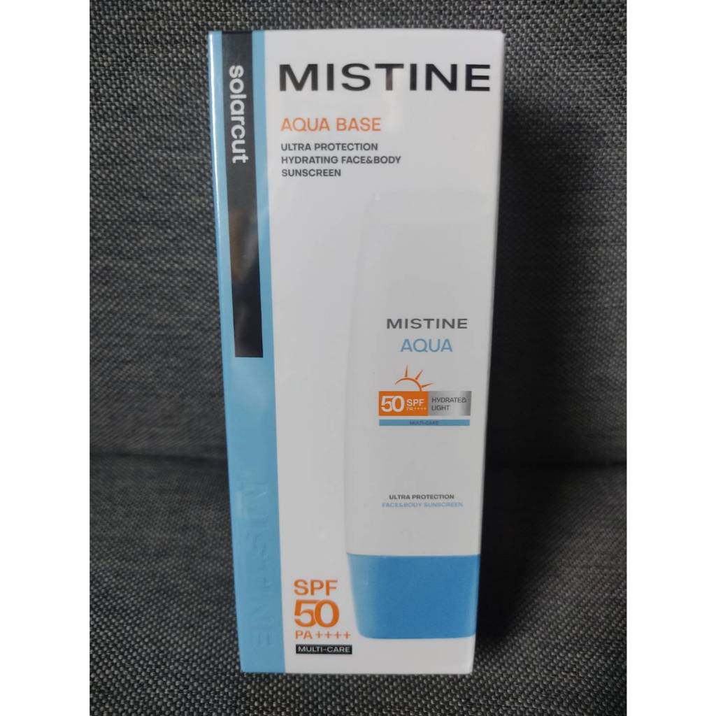 [70 ml] MISTINE มิสทีน กันแดดสำหรับผิวหน้า ผิวกาย Aqua Base Ultra Protection Hydrating Face&amp;Body Sunscreen SPF50 PA++++