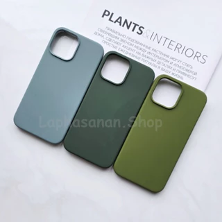 i7-17Promax เคสซิลิโคน Silicone Case สีเขียวเข้ม สีทหาร สีเขียวหม่น พร้อมส่ง