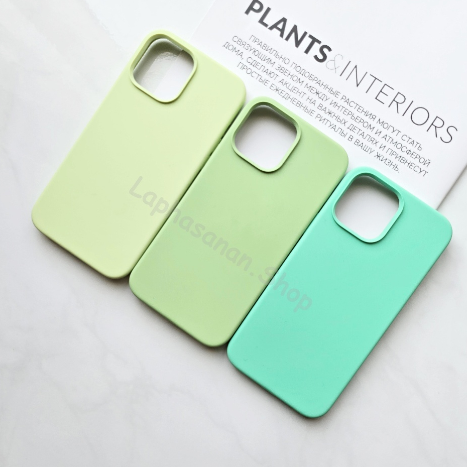 i7-16Promax เคสซิลิโคน Silicone Case สีเขียวมัทฉะ สีมิ้นท์ สีสังขยา พร้อมส่ง