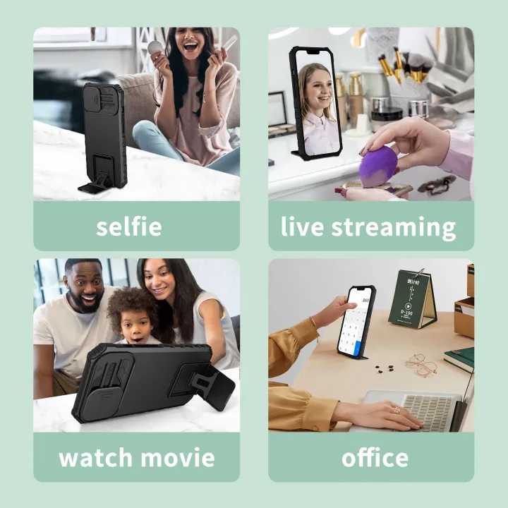 เคสกันกระแทก กันรอยกล้อง เคสตั้งได้ สำหรับ Samsung A17 A56 A36 A26 A16 A06 A55 A35 A25 A15 A05S A54 A34 A24 A14 A53 A73 - รูปที่ 4