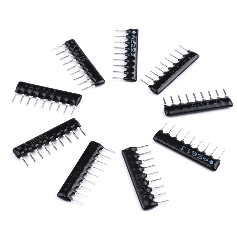 ตัวต้านทาน Rแพค 9P 9 พิน A103J/102G 104 1K2.2K4.7K5.1K10K 100 220 330Ω470 โอห์ม 560R อาแพ็ค
