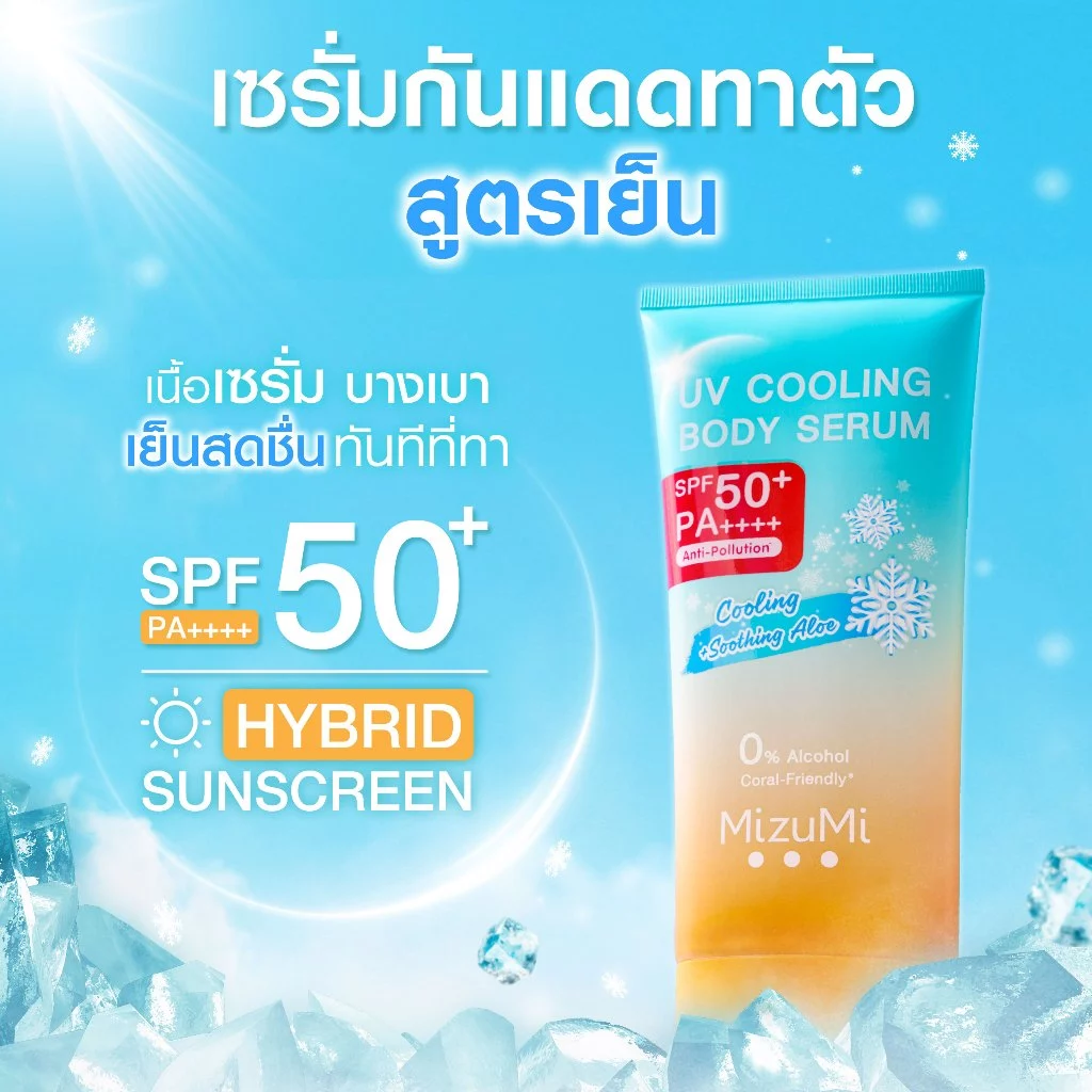 [แพ็คคู่ SET DUO] MizuMi Bright Body Serum เซตเซรั่มกันแดดทาผิวกาย เบาสบาย ซึมไว thumbnail 4