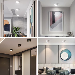 🔥3 สี ไฟดาวน์ไลท์ led โคมไฟติดเพดาน มินิ สปอตไลท์ โคมไฟ 5w 10w 15wโคมไฟเพดาน ตกแต่งห้อง ใช้สำหรับห้องนอนห้องครัว ไฟled