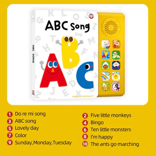 หนังสือเพลงภาษาอังกฤษ มาพร้อมปุ่มกดและเพลง